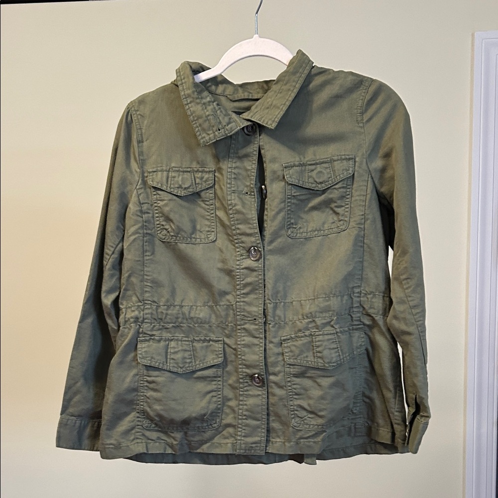 Talbots Sage Green Utility Jacket